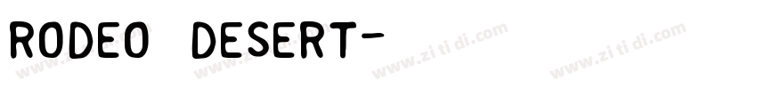 Rodeo Desert字体转换